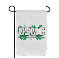 Garden Flag: USMC Shamrocks