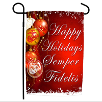Garden Flag: Snowflake Holiday