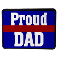 Trailer Hitch Cover, Rectangle: Proud Dad