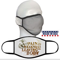 Face Covering: Pain is Weakness