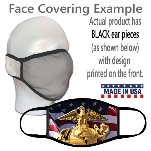 Face Covering: EGA in front of American Flag