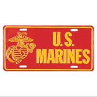 License Plate Frame: Marine Mom