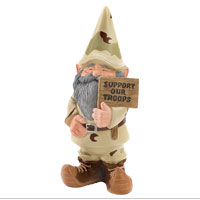 Garden Gnome: Support Our Troops