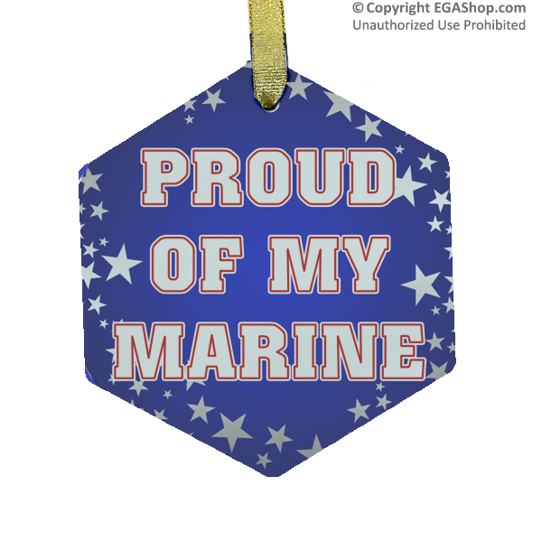 Ornament: Proud of My Marine