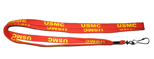 Lanyard: USMC (yellow on red)