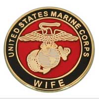 Lapel Pin, USMC Wife