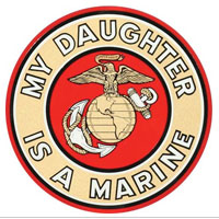 Decal, EGA My Daughter Is A Marine