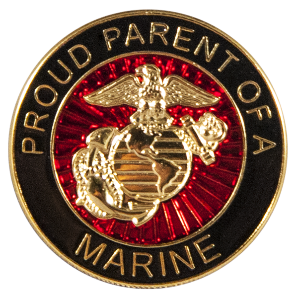 US United States Marine Corps Party Supplies "PROUD MOM" BUTTON