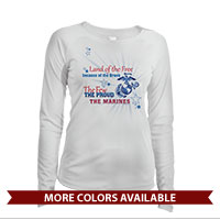 _Long Sleeve Shirt (Ladies, Solar): Land of the Free