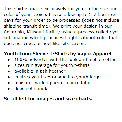 _Youth Long Sleeve Shirt: Semper Fido - Winter